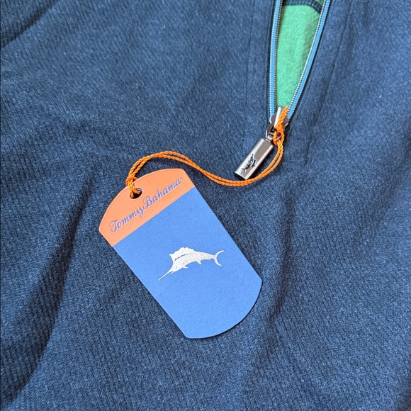 Tommy Bahama montego beach half zip sweatshirt - Picture 2 of 3